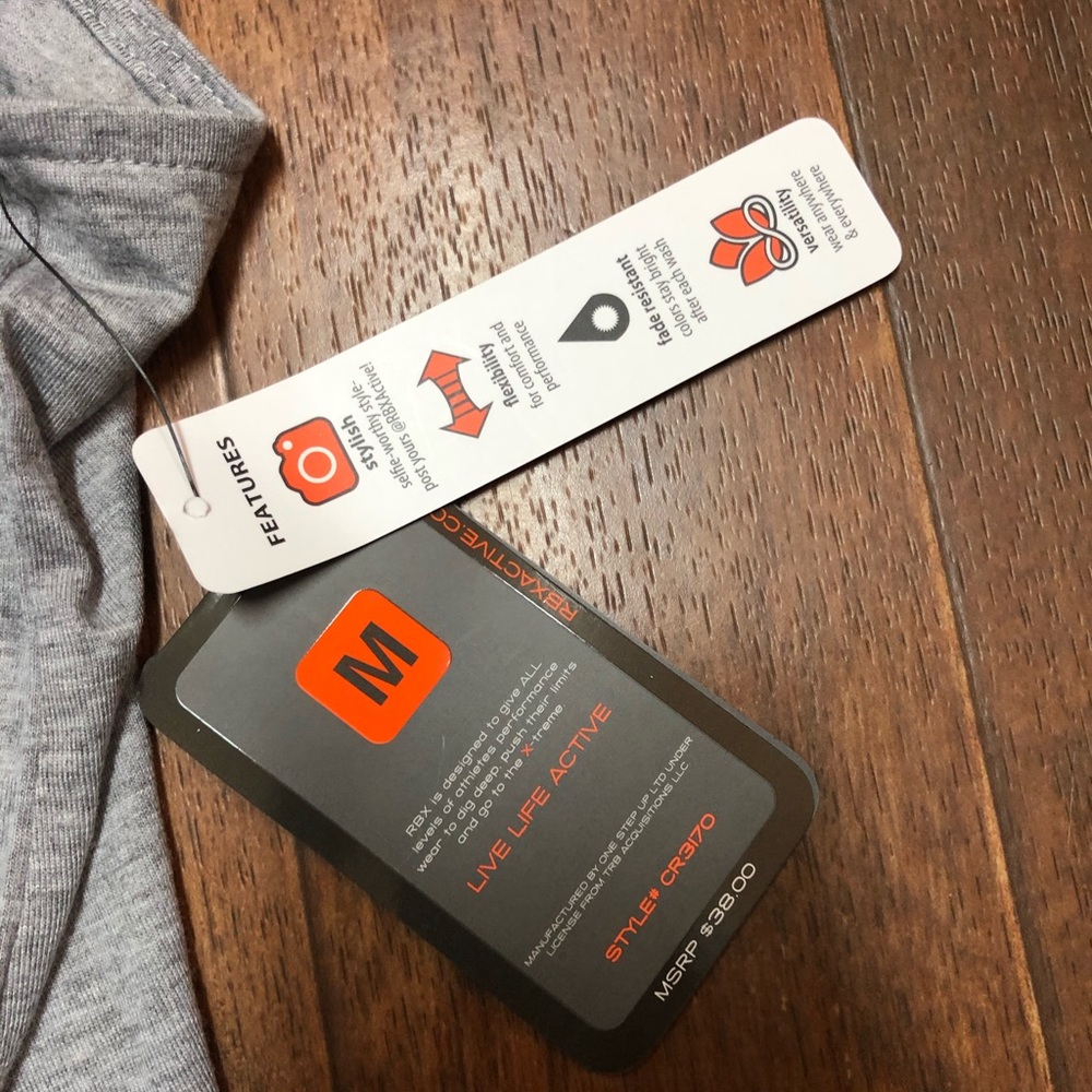 RBX Active Grey Razorback Tank - Picture 7 of 9